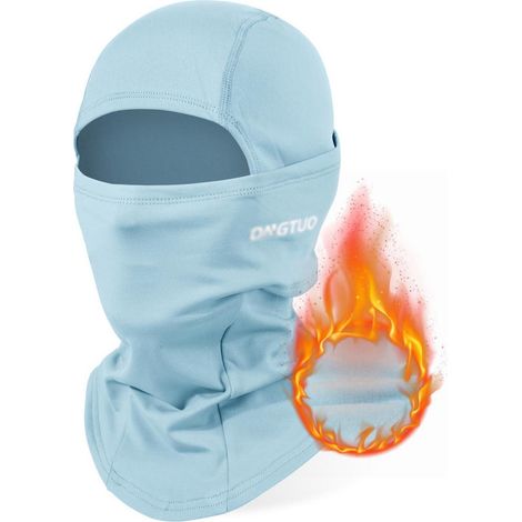 Sturmhaube Winter Winddicht Fleece Gefüttert für Damen Herren Blau (1/5)