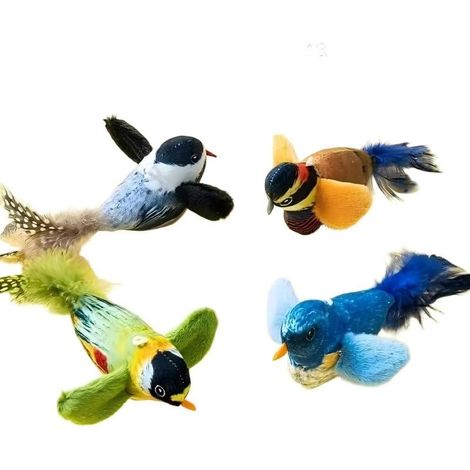 Vogelähnliches Spielzeug für Katzen - Imitationsvogel - Katzenspielzeug - Spielzeug gegen Langeweile und zur Interaktion mit Haustieren (Farbe zufällig) (1/5)