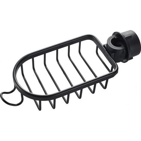 Storage Shelf - Black Type - Bathroom - Aluminum - Wall Mounted - Single Layer (1/4)