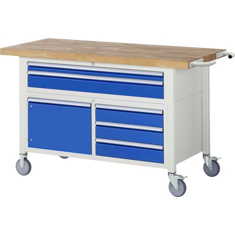 Etabli mobile brut Modèle 8922 LxPxH 1500x700x880mm (1/5)
