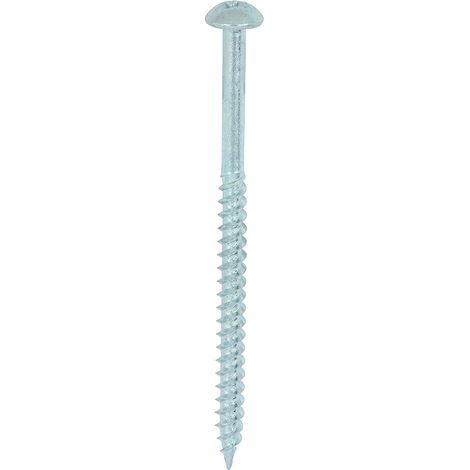 TIMCO Twin-Threaded Round Head Silver Woodscrews - 10 x 3 (1/3)