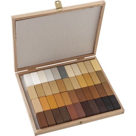 BAO Holz Reparatur Wachs Set Holzkitt mit 44 Weichwachs Stangen - Reparaturwachs für Holz & Kunststoff (1/3)