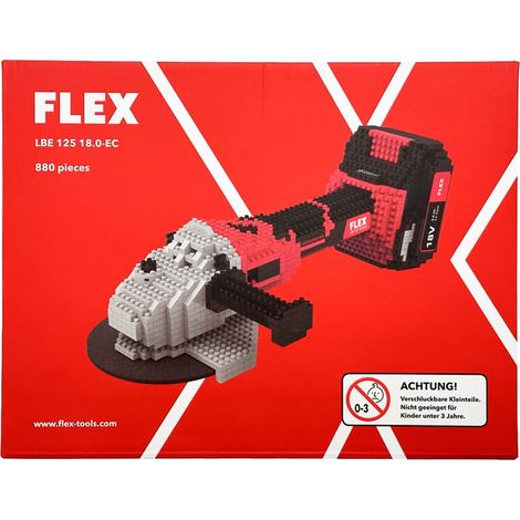 Flex Winkelschleifer Modell LBE 125 18.0 aus Klemmbausteinen, 880 Teile (1/5)