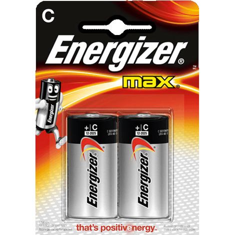 2 PILES C LR14 ENERGIZER Max