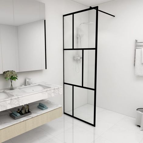 Vidaxl – Paroi de douche à l'italienne 80x195 cm – Verre trempé 5 mm – Cadre aluminium robuste – Facile à nettoyer