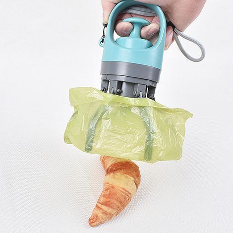 Ramasseur de Déjections Canines, Ramasseur de Déjections Canines, Léger et Portable avec Distributeur de Sacs et Sangle de Suspension, Pince à Déjections Essentielles pour la (1/5)