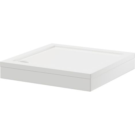 Pearlstone 800mm x 800mm x 40mm Square Shower Tray and Plinth (1/5)