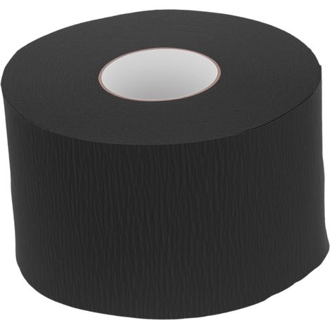 Pañuelo desechable de papel negro para la cabeza, para cortes de pelo y protección del cuello, paquete de 100 unidades. (1/5)