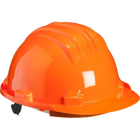 Bauhelm mit Drehverschluss orange
