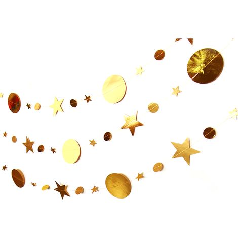 Guirlande Décorative - Guirlande en Papier Double Face - Pour Anniversaire Enfant Mariage Fiançailles Baby Shower - Lot de 1 (1/5)