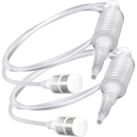 Lot de 2 tubes de filtre pour siphon de brassage manuel pour fabrication de vin, pompe à vin, bière, outil de brassage, taille environ 2 m