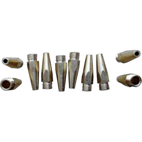 10pcs For Sandblaster Gun Replacement Metal Tip Nozzle For Spray Gun Kit Fk