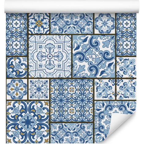 Papel pintado de mosaico para salón y dormitorio, 50x1000 cm. (1/5)
