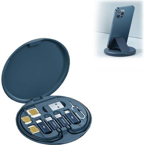 Tragbares Aufbewahrungsetui für Datenkabel, multifunktional, für digitale Minigeräte, universeller Smart-Adapter, ideal für Reisen. (1/5)