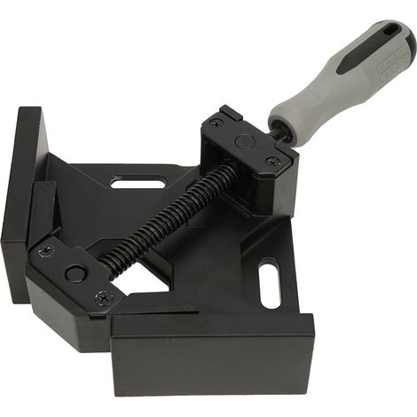 Étau d'angle droit à 90° - Outil de fixation rapide pour le travail du bois en aluminium (noir) (1/5)