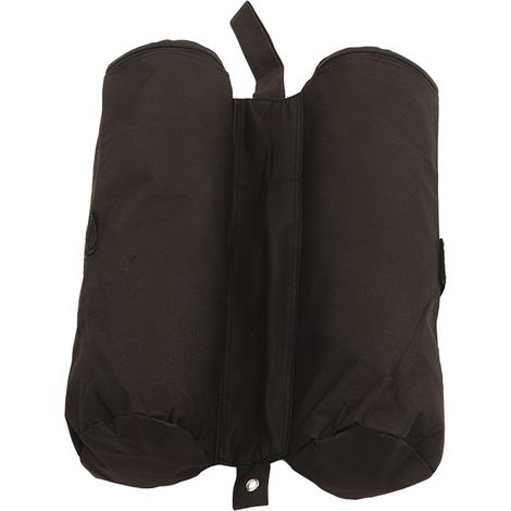 Sac à lest pour gazebo, toile Oxford 600D résistante à l'usure et au vent, pieds lestés pour tente, noir (1/5)