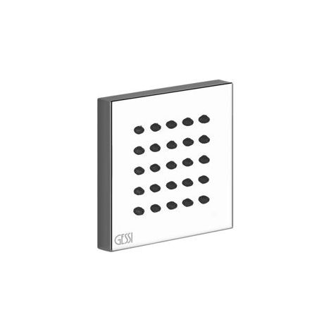 Gessi Rettangolo ducha lateral fija 1/2, anchura 65 mm, con