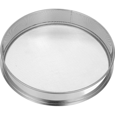 Tamis de Jardin Maille 2mm en Acier Inoxydable Argenté pour Filtrer Sable et Particules de Sol, Facile à Utiliser pour Plantation en Jardin (1/5)