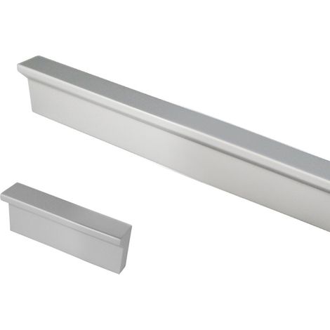 tirador angle. aluminio. 1440mm - viefe acabado negro mate dist. agujero dist. 256mm.
