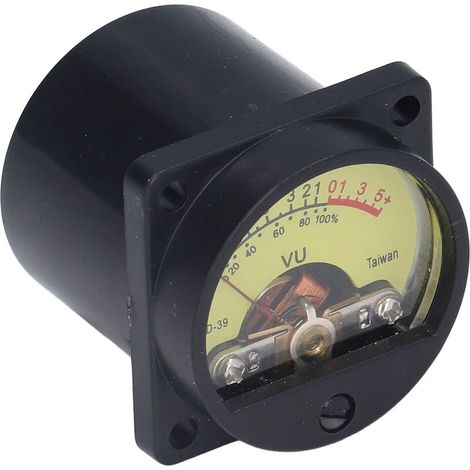 VU-mètre à aiguille 50mA pour amplificateur à tubes, niveau audio 12V rétroéclairé pour table de mixage, signal SD-39 fond jaune lumineux. (1/5)