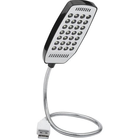 Lampe USB à Col de Cygne 28 LED, avec Interrupteur, pour Bureau, (1/2)