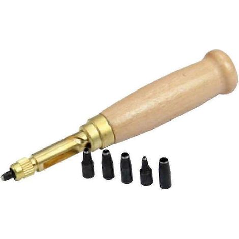 Automatischer Riemenschraubenstanzer, Lederhandwerks-Lochstanzer, Schneidwerkzeug, 1,5–4 mm Bohrer (1/5)