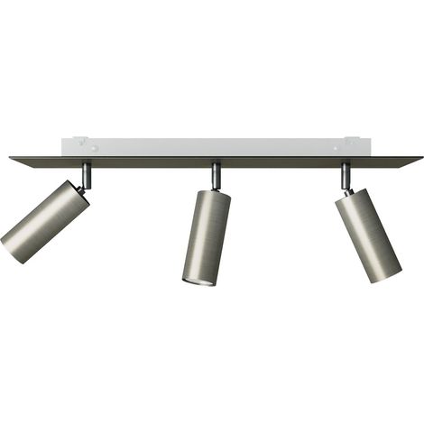 Lampada a 3 faretti con paralume Tub-E14 e Rose-One XXL rettangolare