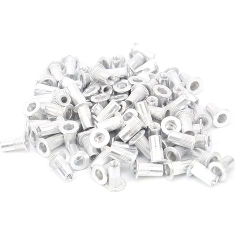 100 Aluminium-Zugnieten, Flachkopf, vertikal, Hardware-Zubehör WJ-30045M3 (1/5)