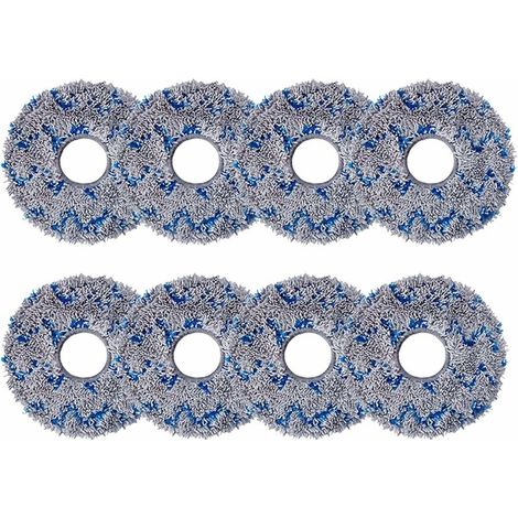 Lot de 8 Chiffon de Nettoyage de Rechange pour ECOVACS DEEBOT X1 Omni / X1 e Omni, Serpillières en Microfibre pour ECOVACS DEEBOT X1 Turbo Aspirateur Robot (1/4)