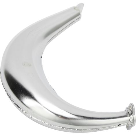 Auspuffschalldämpfer aus Aluminiumlegierung, halbmondförmiger Bananenschalldämpfer für 49-80 cm³ Zweitakt-Mopeds, Motorradauspuff (1/5)