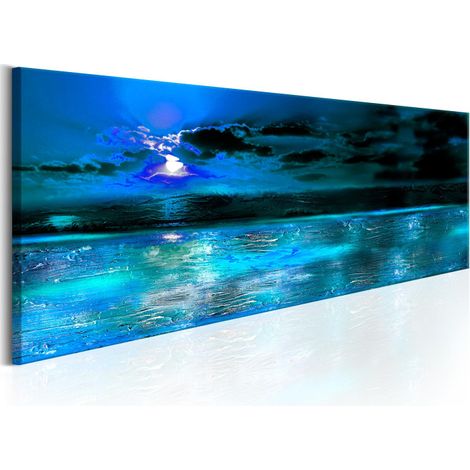 Tableau Imprimé "Sapphire Ocean" 40 x 120 cm