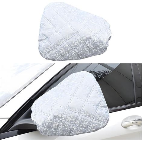 Housse De Rétroviseur Latéral Autos, Housse De Protection Rétroviseur Extérieur, Protection Coupe-Vent Pour Rétroviseurs Latéraux Voitures, Housse Rétroviseur Latéral En Tissu Oxford (1/5)