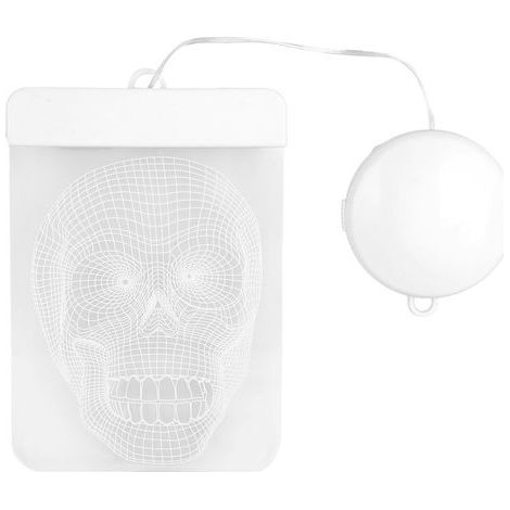 Guirlande lumineuse Halloween 3D crâne décoratif LED avec ventouse pour fenêtre porte vitrine multicolore (1/5)