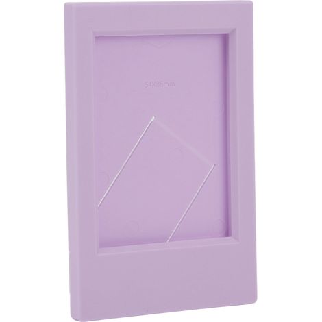 Cadre photo rectangulaire classique de bureau en plastique, compatible avec les photos Fujifilm Instax Mini 3 pouces, couleur lilas violet. (1/5)