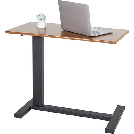 UNHO Mesa Auxiliar Móvil Madera con Ruedas de Altura Ajustable para Comer Médica Hospital Salón Sofá Cama (1/5)