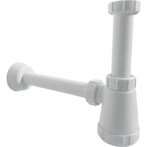 Siphon de lavabo 1014 en plastique avec raccord de 1 1/4 pouce (1/2)