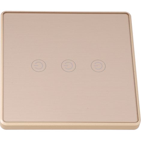 Interrupteur tactile intelligent, télécommande sans fil dorée, norme britannique, 800 W, 95-240 V CA, 10 A (1/5)