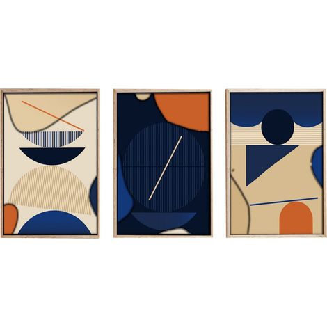 Arte de pared de MDF con marco Painting Multicolor (1/3)