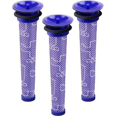 Vorfilter für beutellose Staubsauger – Kompatibel mit Dyson V6/V7/V8/DC62 – Waschbarer Schaumstoff-Motorfilter – 2er-Pack