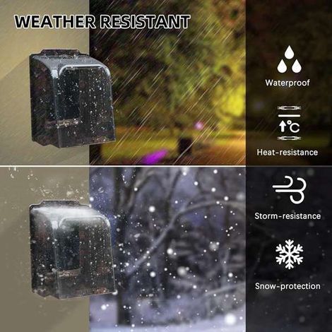 1 couleur : Gris transparent  Matériau : PC  Protection contre l’eau pour boîtier de contrôle d’accès, coque de protection étanche à la pluie pour sonnette extérieure.