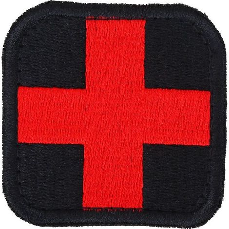 Taktischer Militär-Moral-Aufnäher des Roten Kreuzes, für IFAK-Abreißtaschen, Rettungssanitäter, Notfallmediziner, Trauma-Spezialisten, Sanitäter, Rettungskräfte, Ersthelfer (1/5)