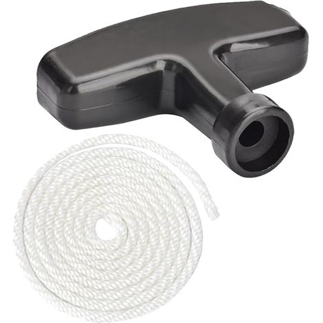 Poignée de démarreur à Rappel Corde de Traction de 3 mètres tronçonneuse pour STIHL Poulan Tondeuse à Gazon Débroussailleuse Débroussailleuse Rotavator Pièces de Moteur (Blanc 4 mm)