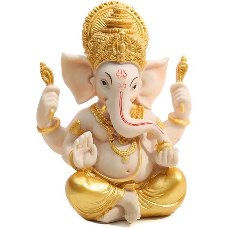 Élégant ornement de bureau Éléphant indien 10,5x6x14 cm, détails raffinés couleurs vives, décoration Feng Shui pour maison, bureau, bar, comptoir. (1/3)