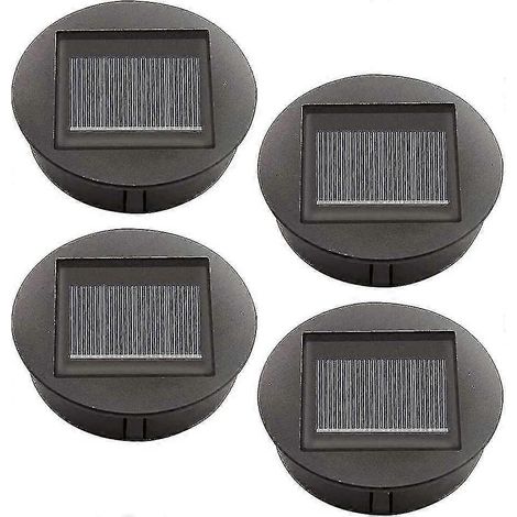 Lot de 4 lampes solaires de rechange avec ampoules LED, couvercle pour lanterne solaire à panneau solaire LED (1/5)