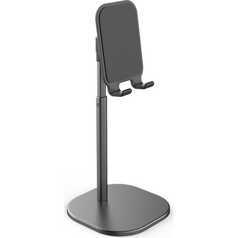 Support de Téléphone de Bureau - Hauteur et Angle Réglables - Pour Maison et Bureau - 1 Pièce - Noir (1/5)