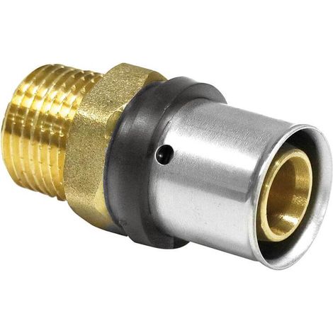 Pipetec Pressfitting Mehrschichtverbundrohr TH U Übergang auf AG (1/3)