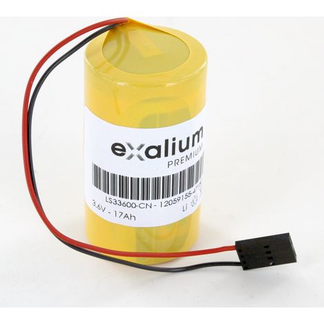 Pile 3.6V 17Ah lithium type LS33600-CN pour NUFLO MC-II Plus