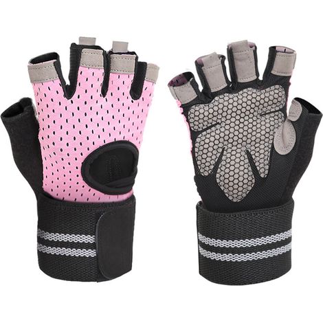 Gants Fitness - Gants De Musculation Demi-Doigts Respirants Antidérapants - Pour Entraînement En Salle Et En Extérieur - Par Paquet De 1 Paire (1/5)