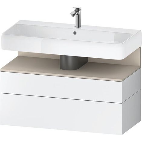 DURAVIT QA4395083180000 QTG WTU WH Ek. 990x470x590 Blanc brillant Mat. H