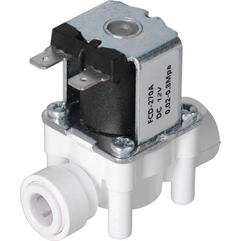 Plastic Electric Solenoid Valve 3/8in Quick Connector Normally Closed Solenoids ValvesDC12V
